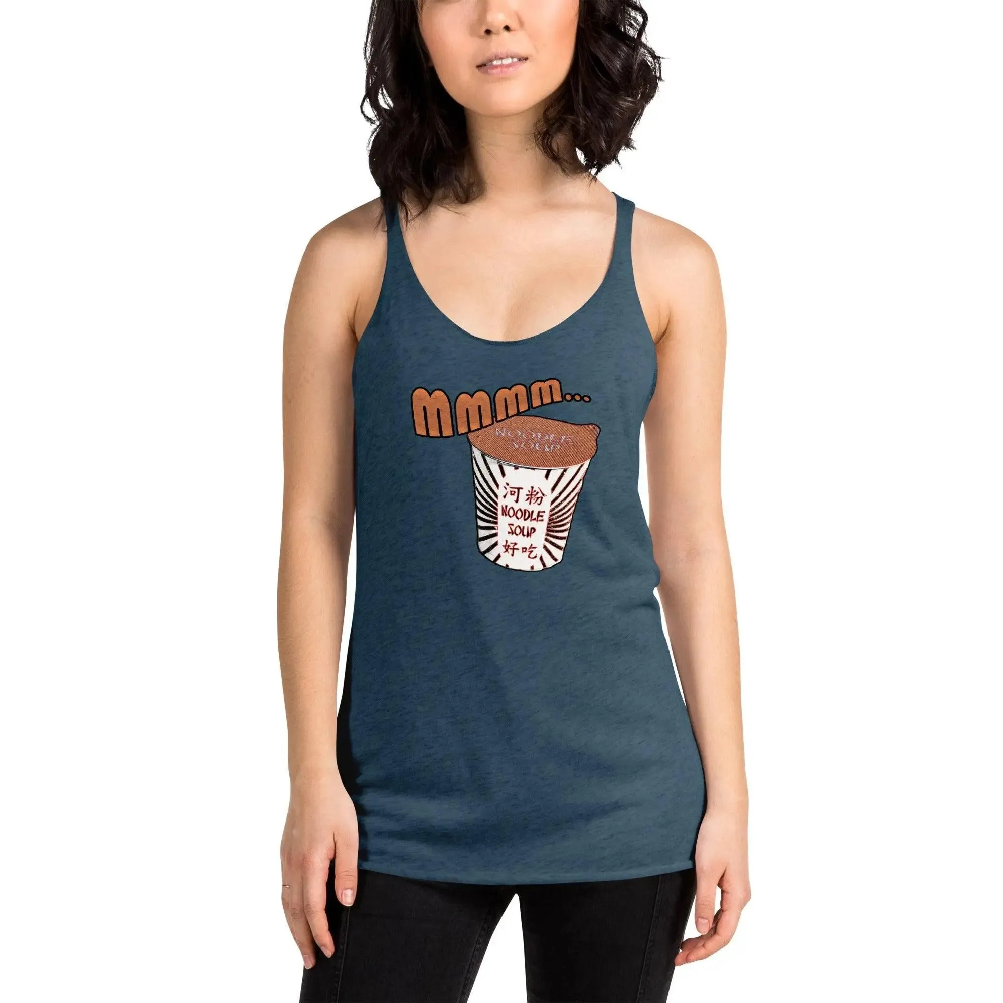 Mmm, Noodle Soup Women's Racerback Tank