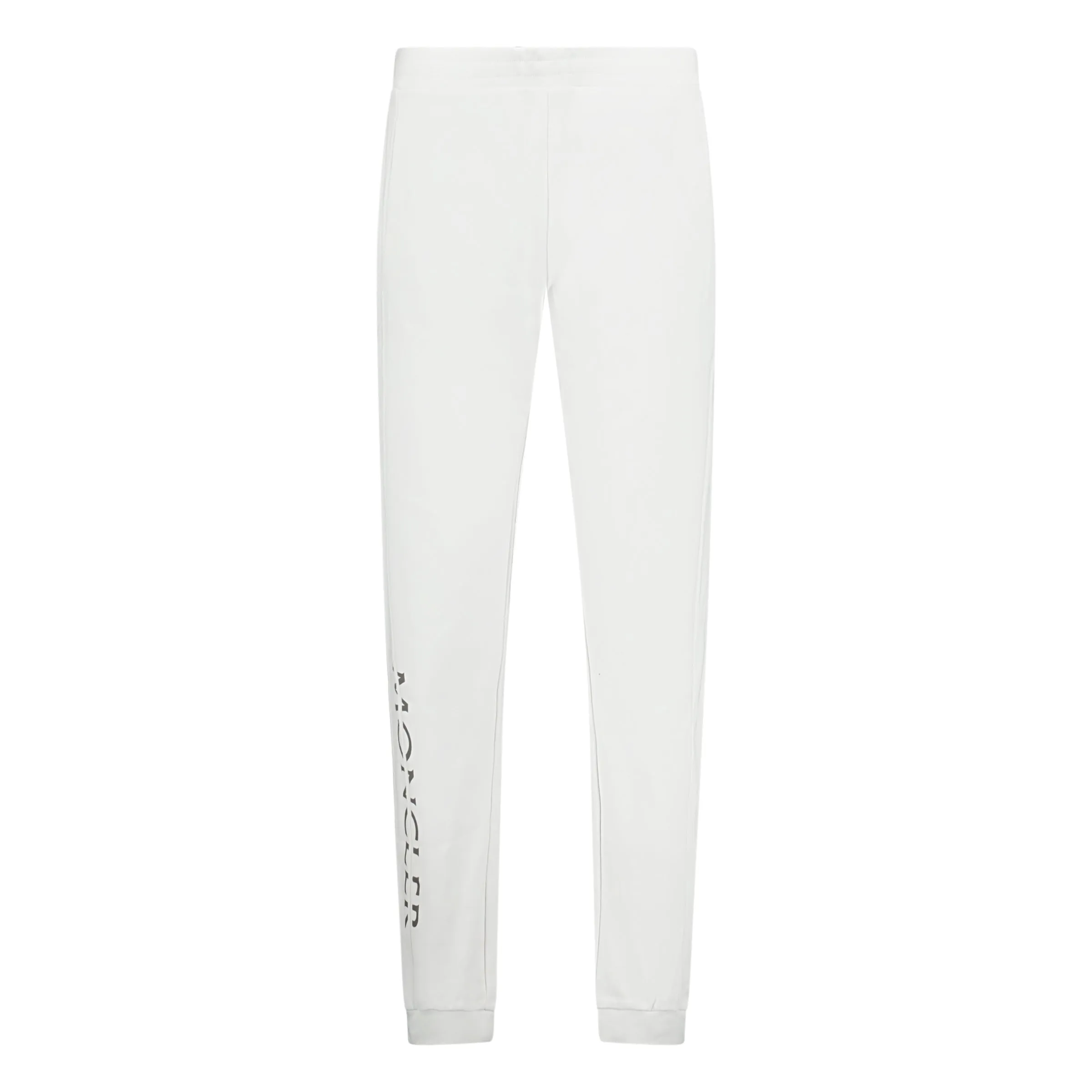 MONCLER SPLIT LOGO SWEATPANTS WHITE