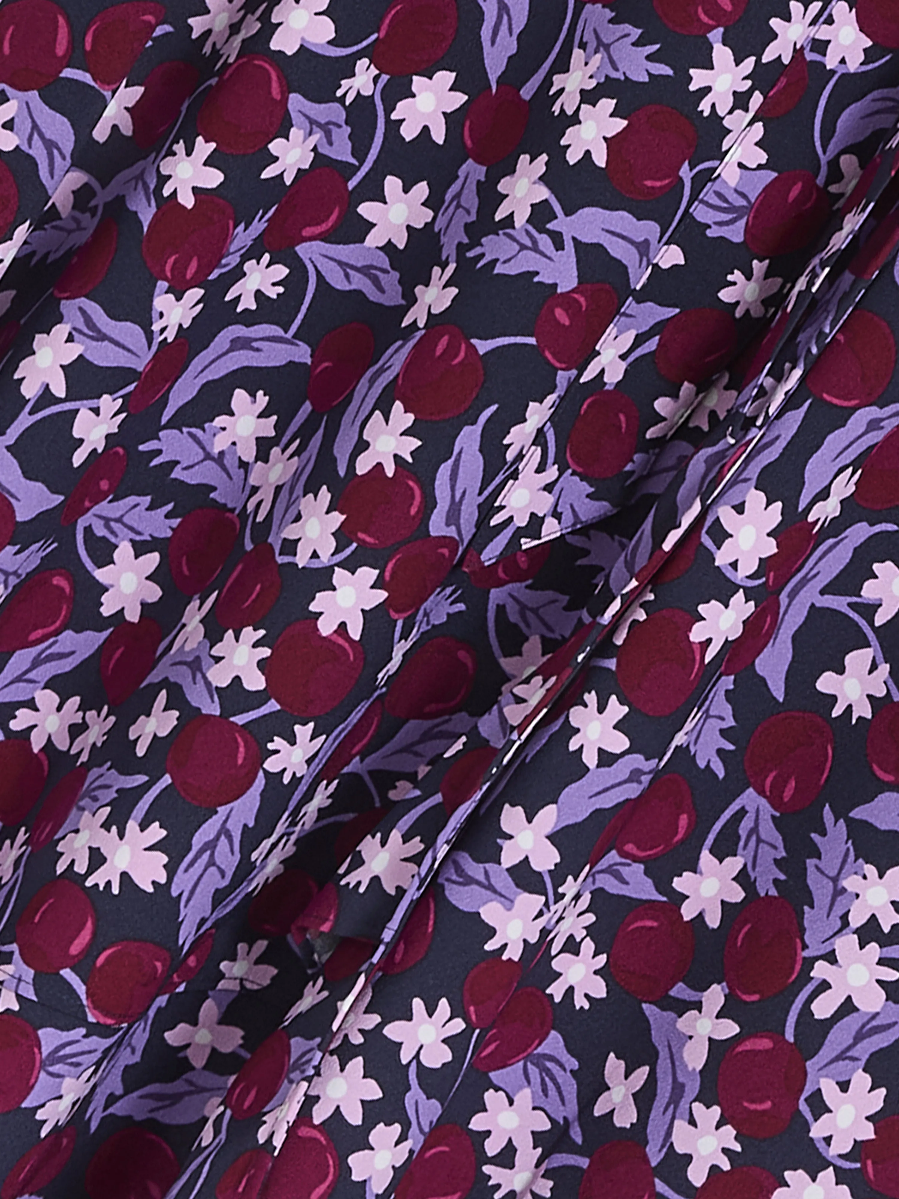 Naomi Wrap Dress in Plum Floral