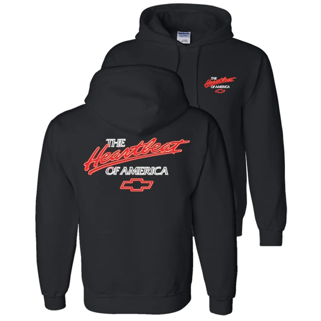 Neon Chevrolet Heartbeat of America Hoodie Hooded Sweatshirt