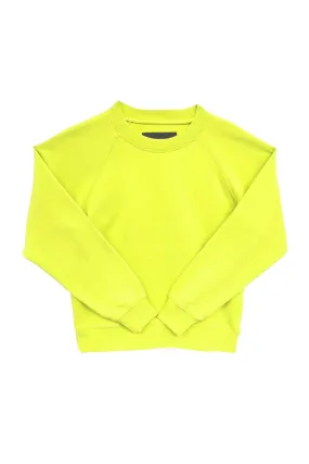 Neon Yellow Shane Oversized Crew Sweatshirt