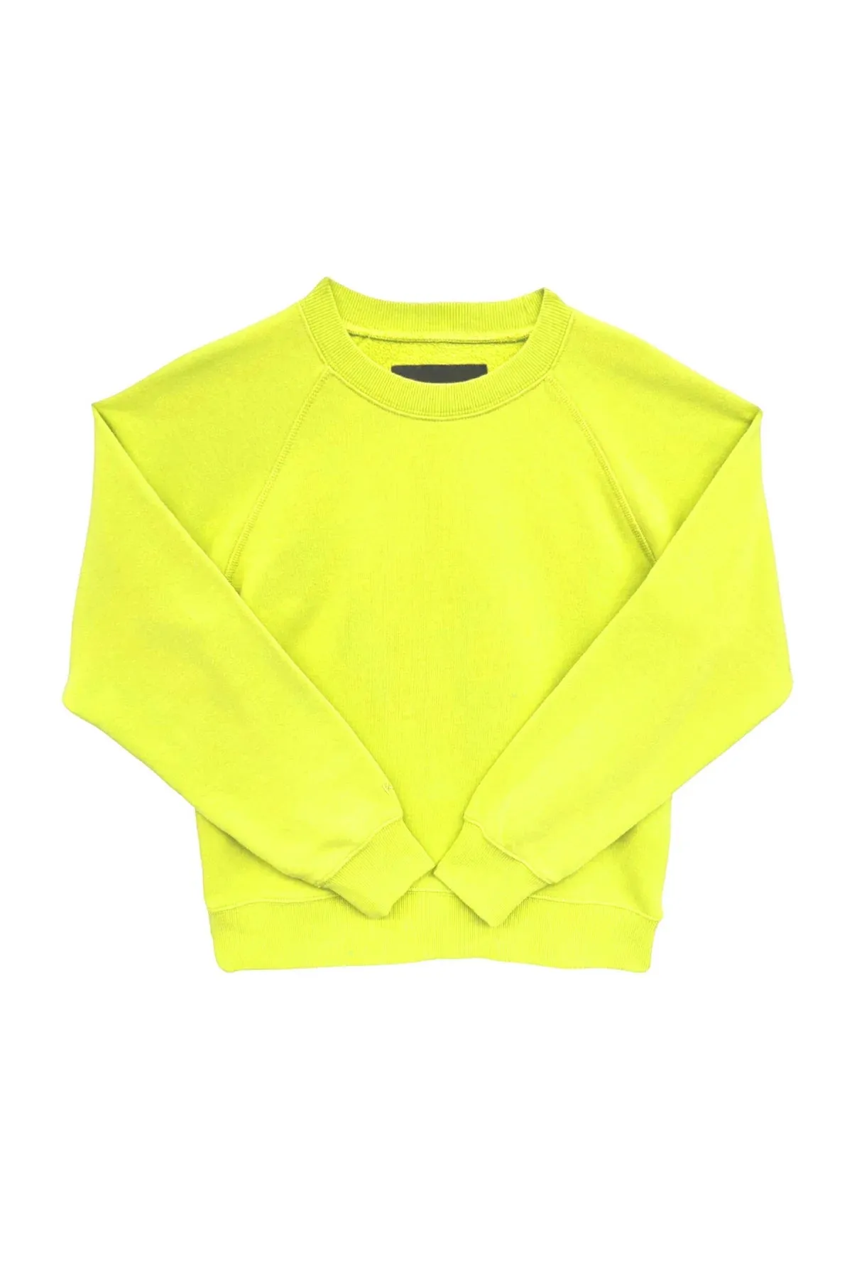 Neon Yellow Shane Oversized Crew Sweatshirt