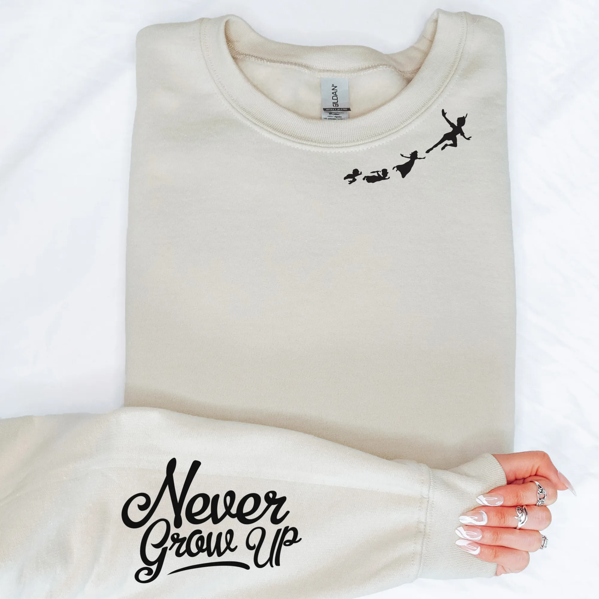 Never Grow Up Sweatshirt