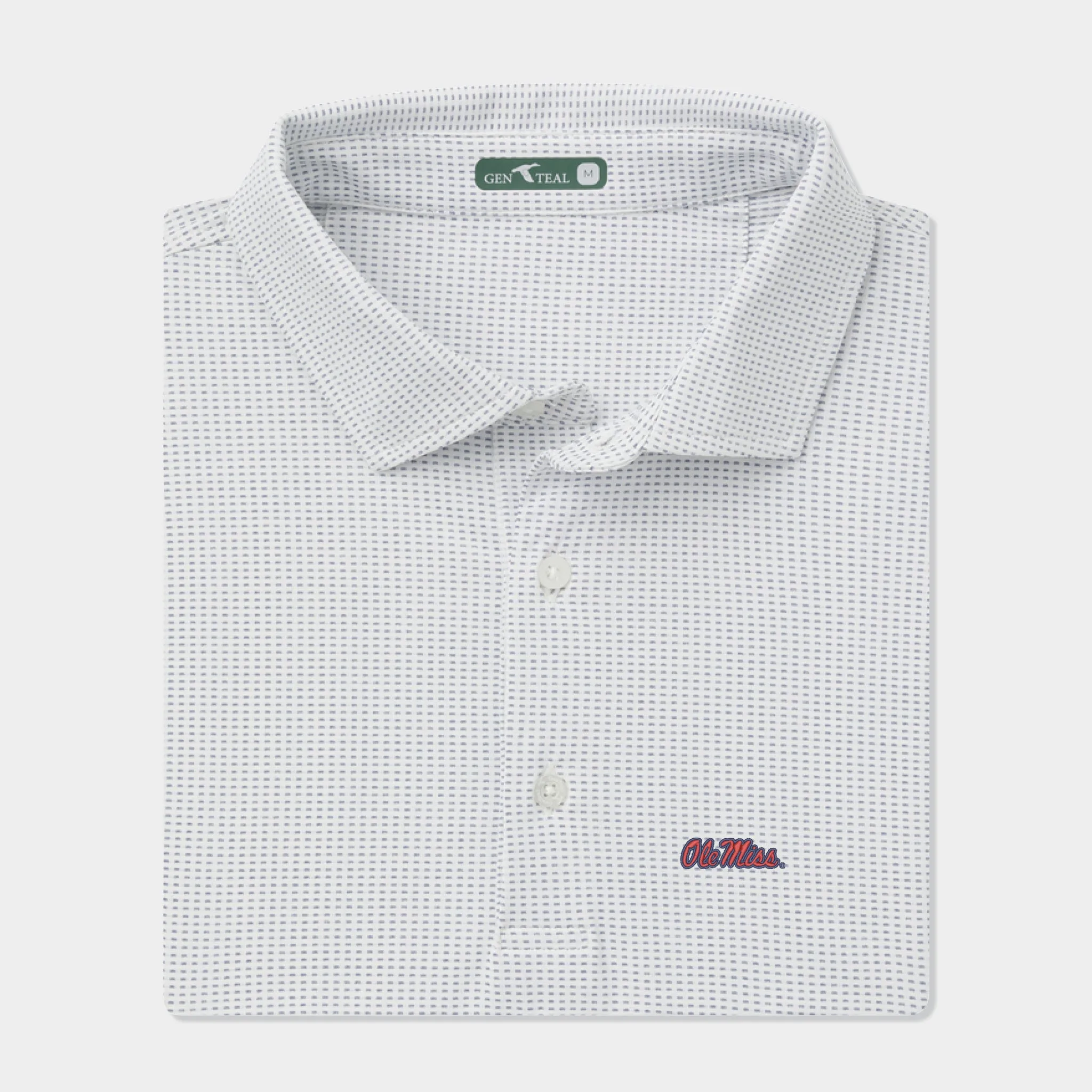 Ole Miss Textured Jacquard brrrº Polo