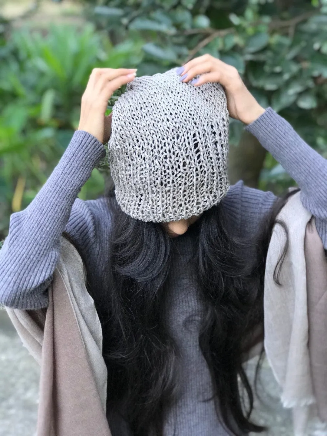 Plain Knit 100% Hemp Beanie