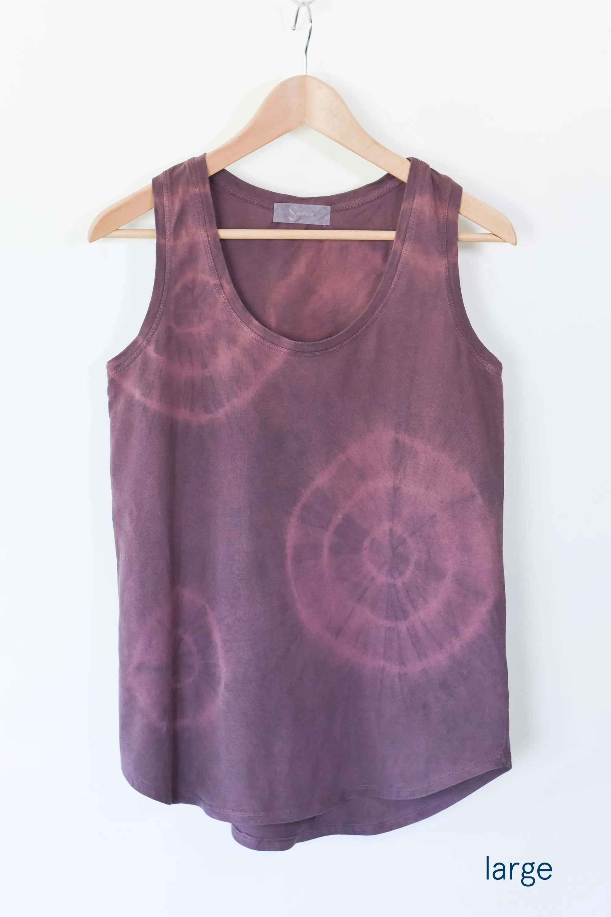 Plant-dyed Racerback (Purple Tie Dye)