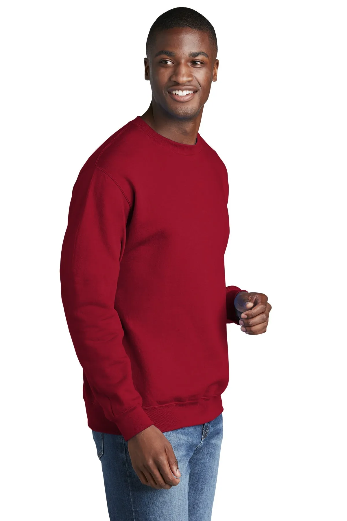 Port & Company Core Fleece Branded Sweatshirts, Red