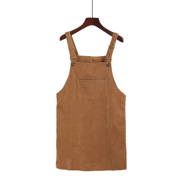 "CORDUROY" OVERALL SKIRT