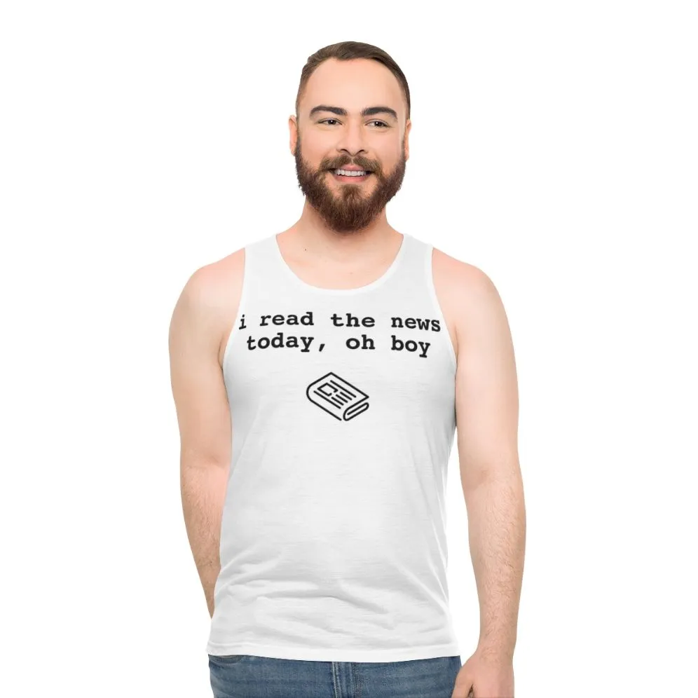 "I Read The News" Unisex Beatles Inspired Tank Top