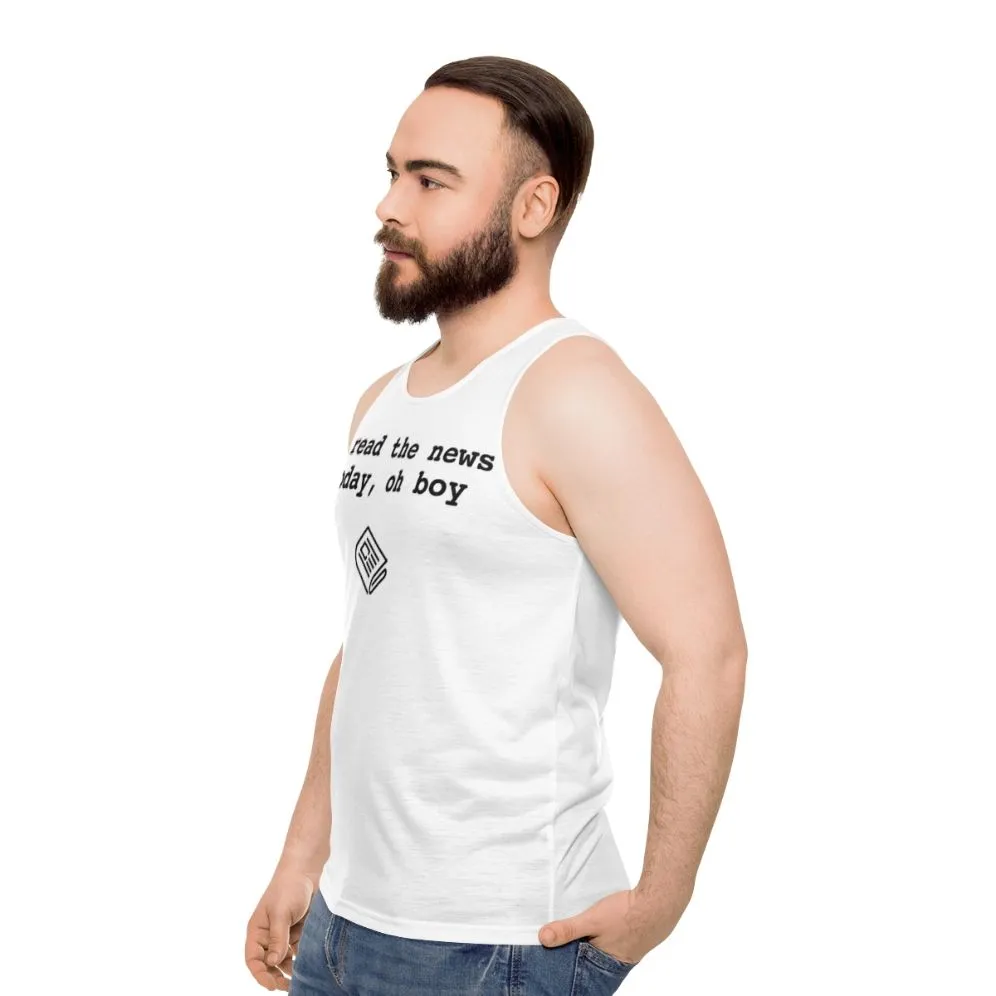 "I Read The News" Unisex Beatles Inspired Tank Top