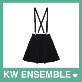 "JET VELVET" OVERALL SKIRT