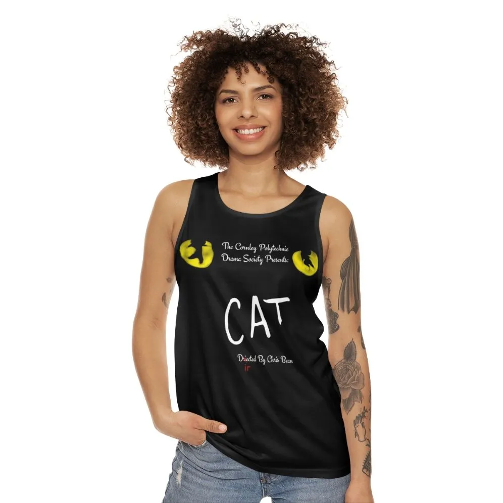 "Play That Goes Wrong" Inspired Unisex Cat Tank Top