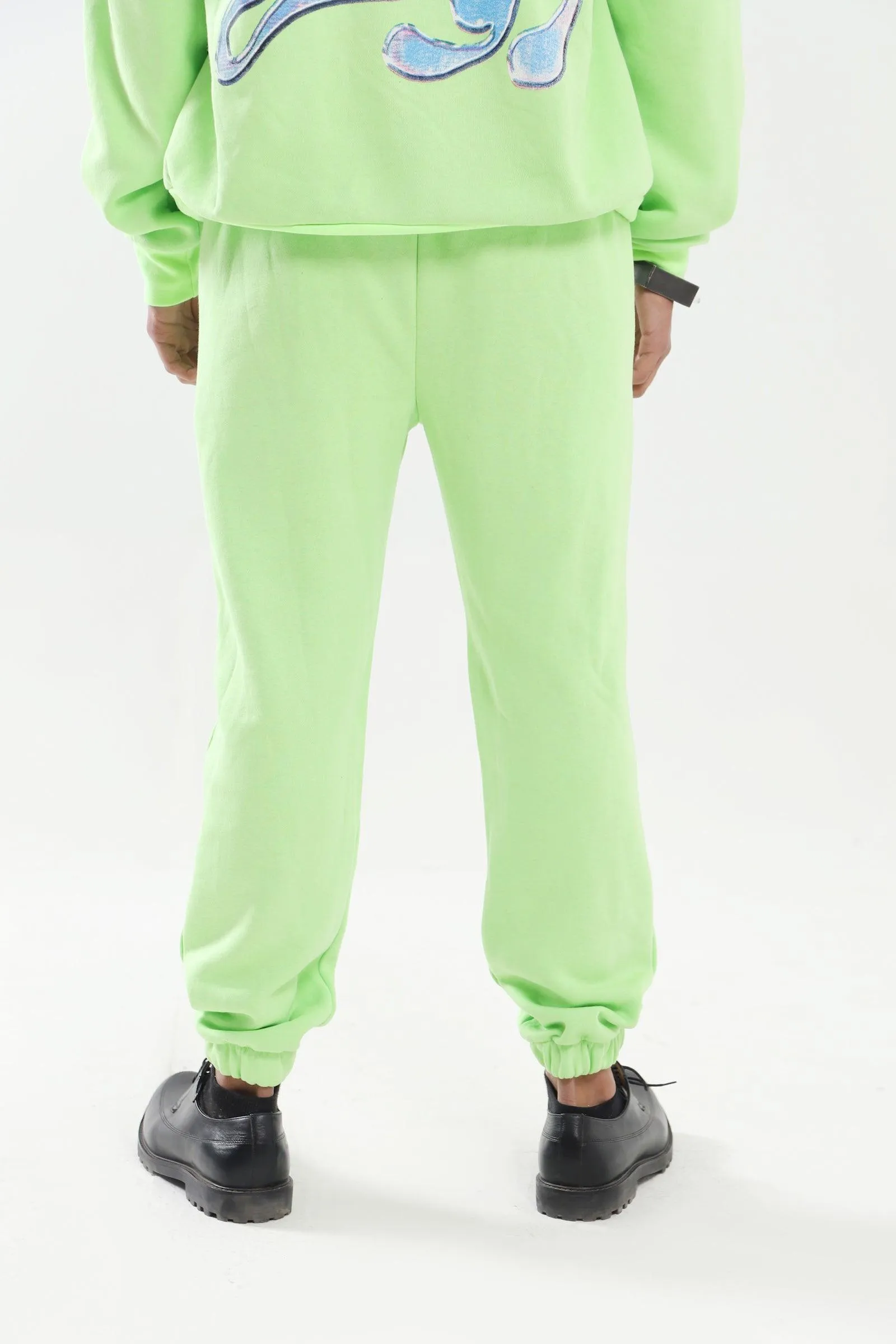 "THE WATCHMAN" NEON GREEN SWEATPANTS