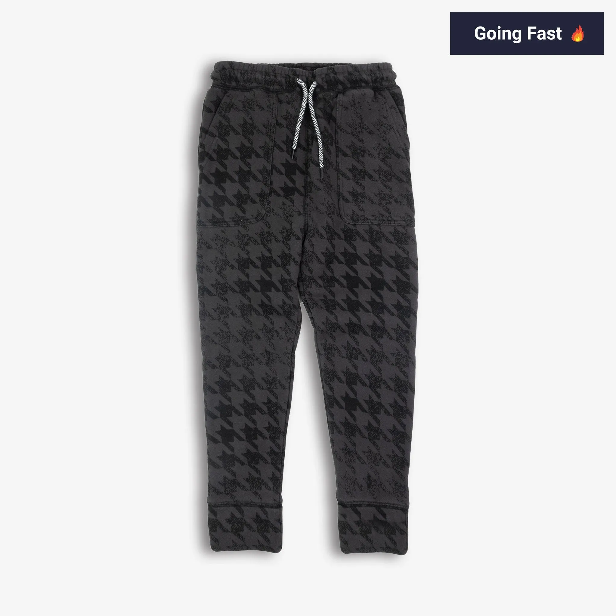 Rest Day Sweatpants | Black Houndstooth