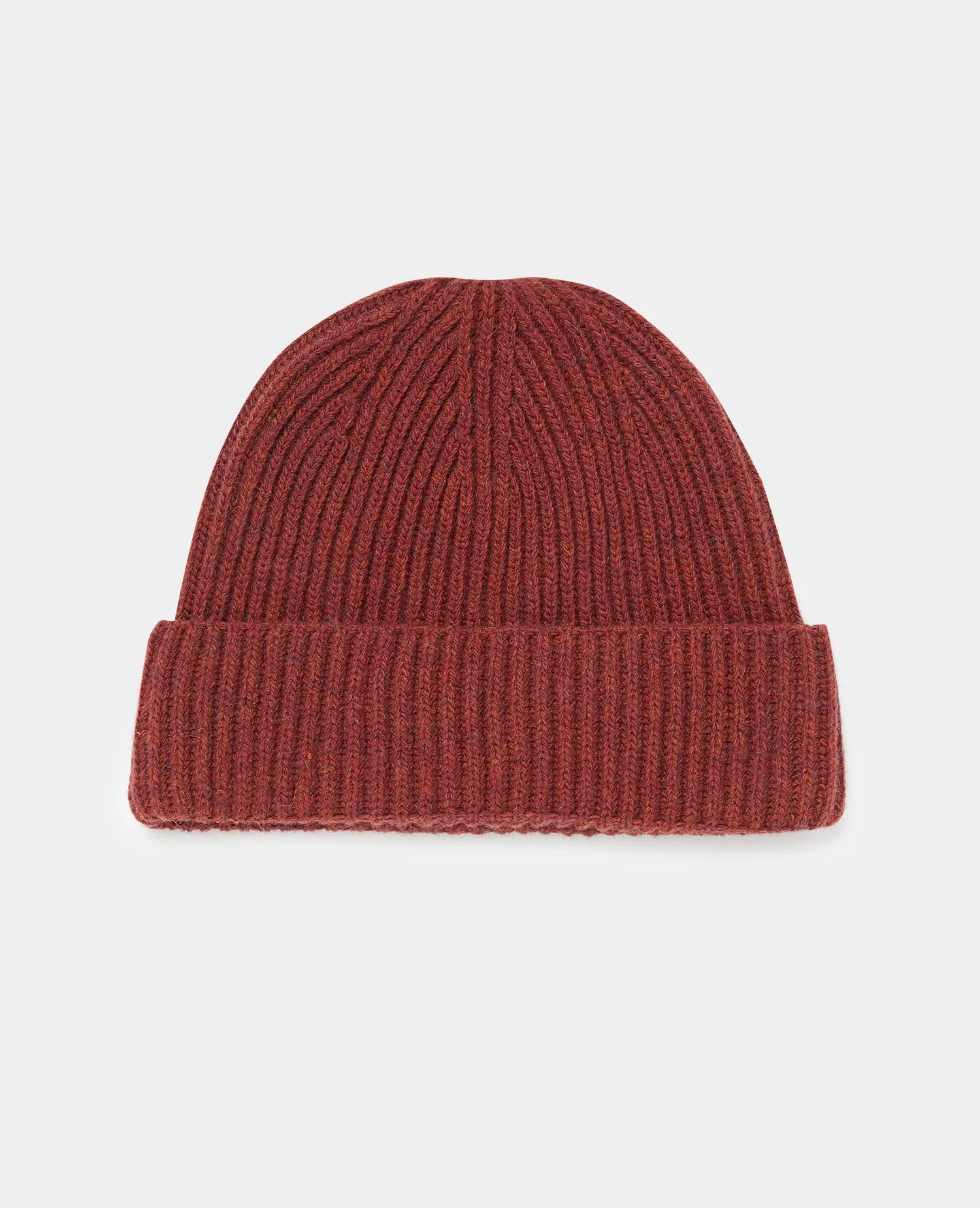 Rib-Knit Wool Rich Beanie