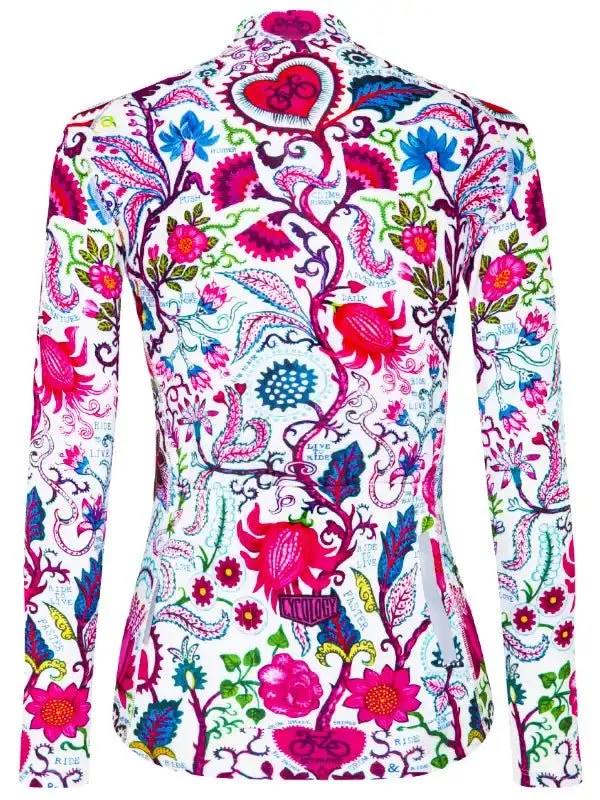 Secret Garden Women's Summer Long Sleeve Jersey White