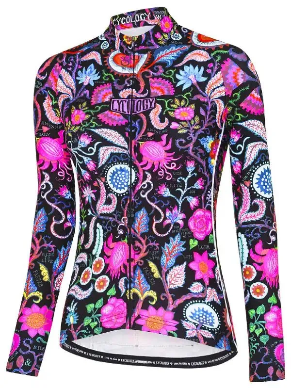 Secret Garden Women's Winter Long Sleeve Jersey Black