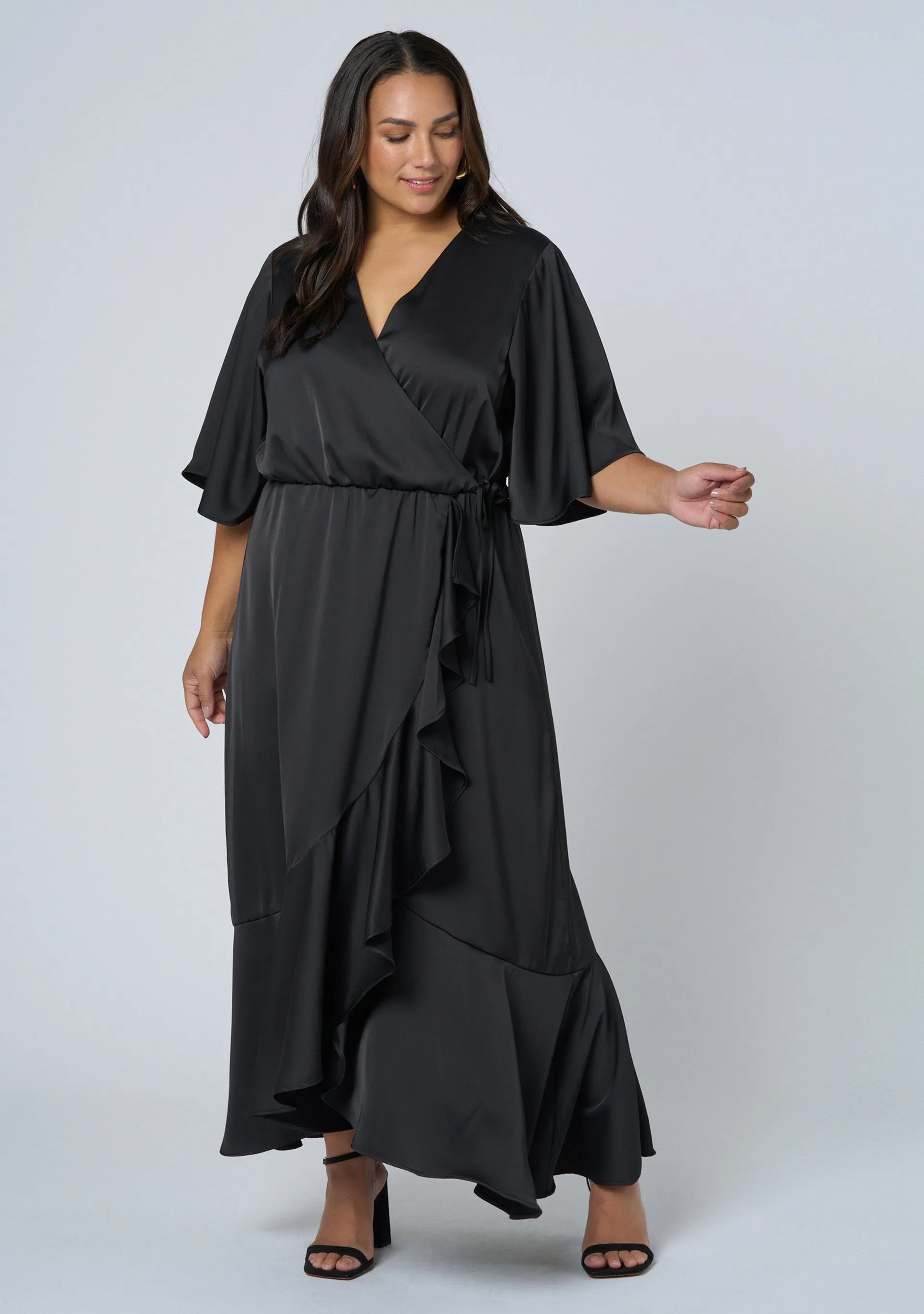 Smouldering Wrap Maxi Dress