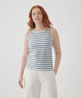 Softspun High Neck Tank - Paris Stripe