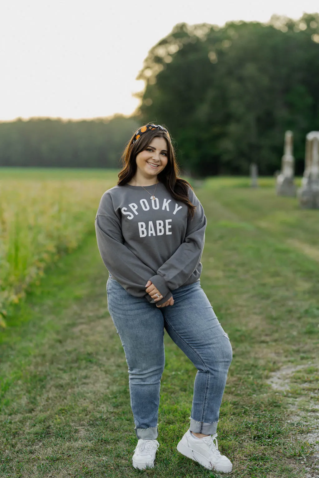 Spooky Babe Graphic Sweatshirt