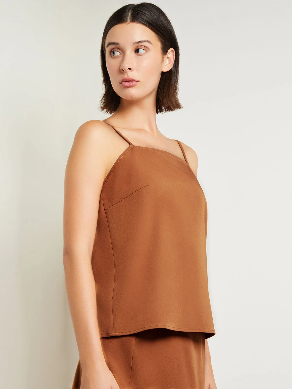 Square Neck Cami - Woven Twill