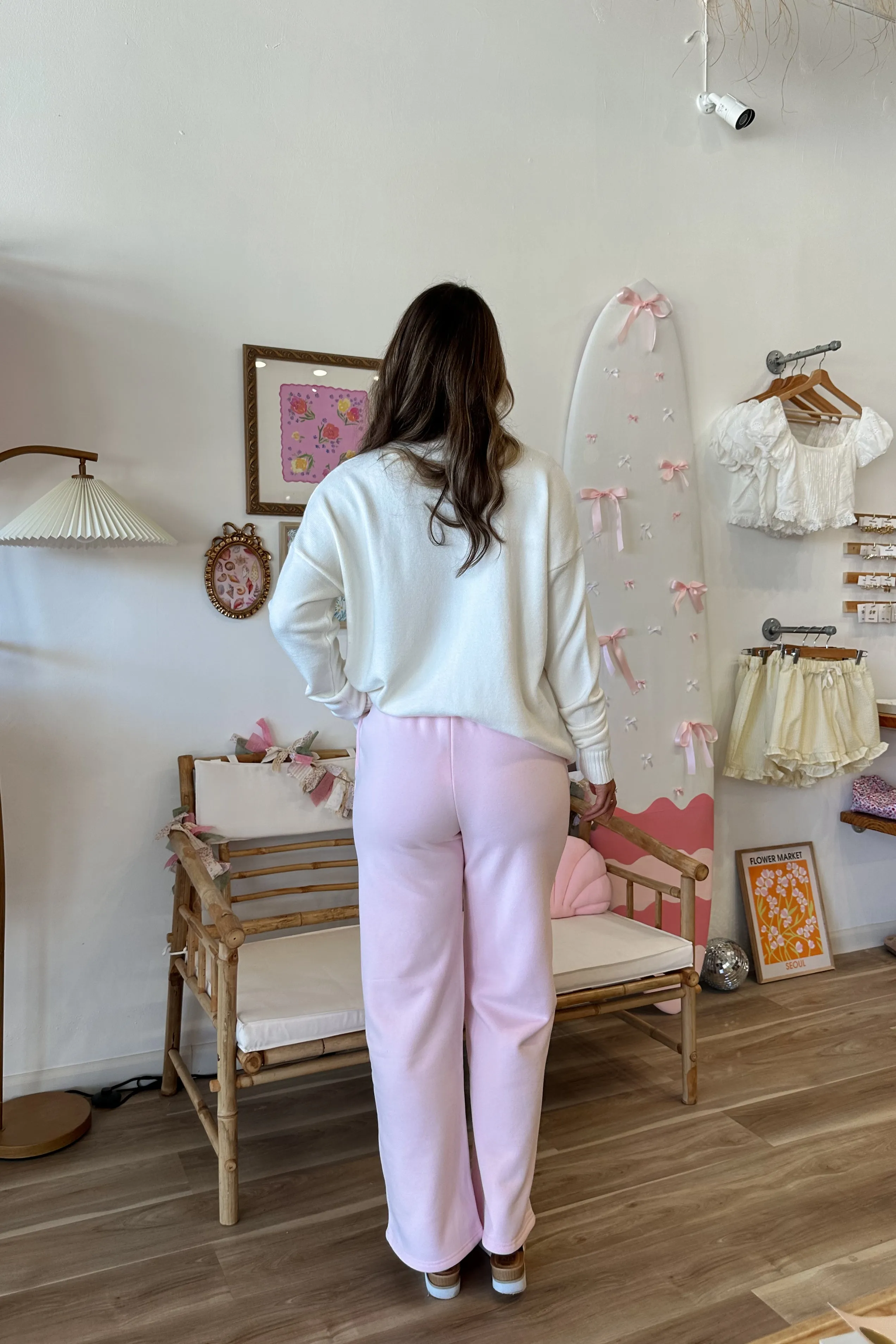 Sunkissed Flared Sweatpants in Pink