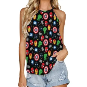 Super Heroes Women's Round-Neck Vest Tank Top