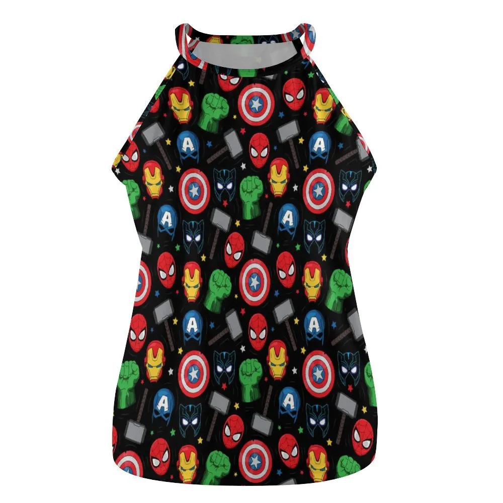 Super Heroes Women's Round-Neck Vest Tank Top