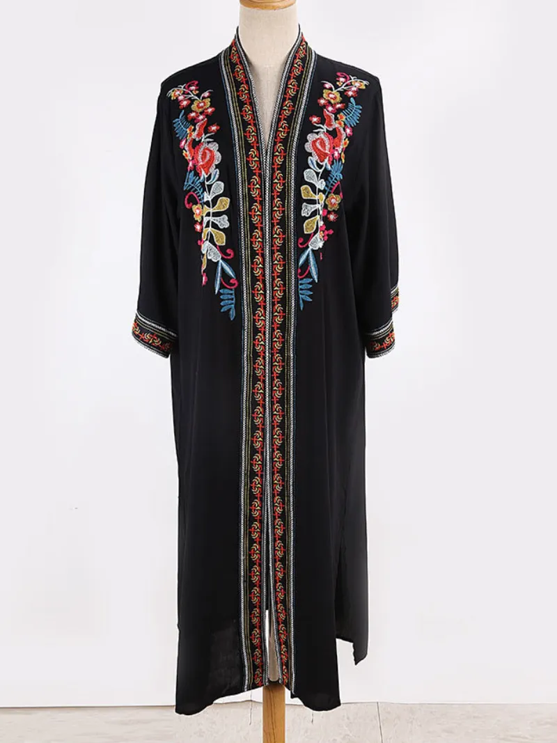 Take My Soul Women's Rayon Black Kimono Jacket