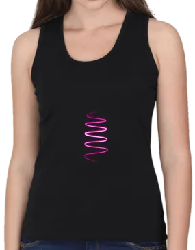 Tank Top with Vertical Spiral Design T03