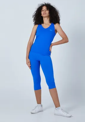 Tennis V-Neck Tank Top with racer back, cobalt blue