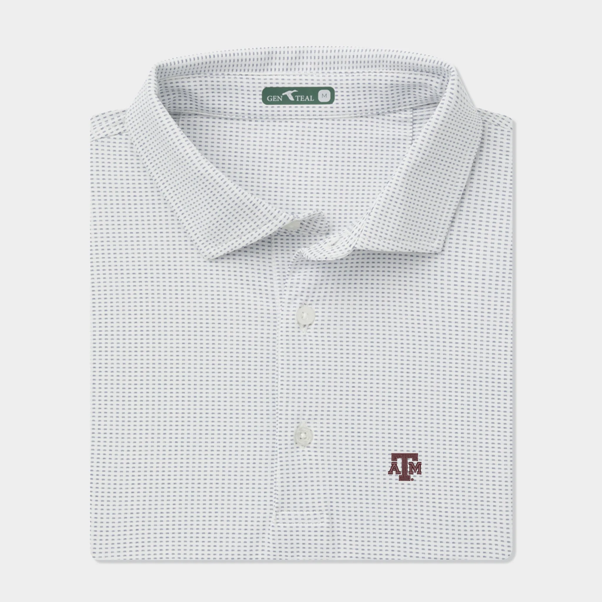 Texas A&M Textured Jacquard brrrº Polo