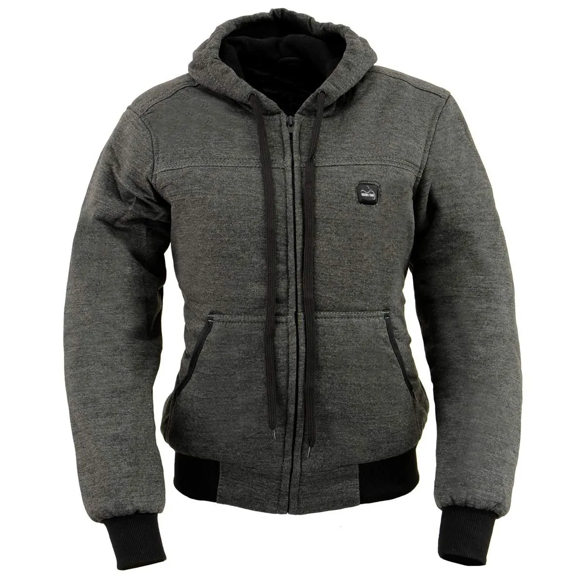 The Bikers Zone BZ2813 Men's Grey Ultimate Grey Heated Hoodie with 12V Battery (Included)