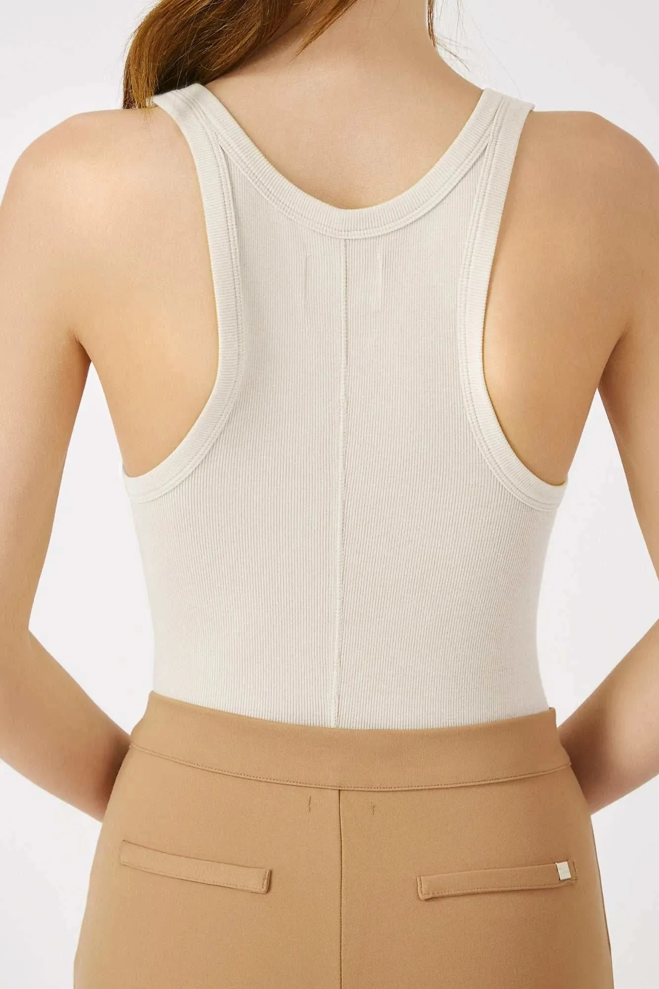 The Cameron - White Modal Cashmere Classic Tank Top Essential Elegance