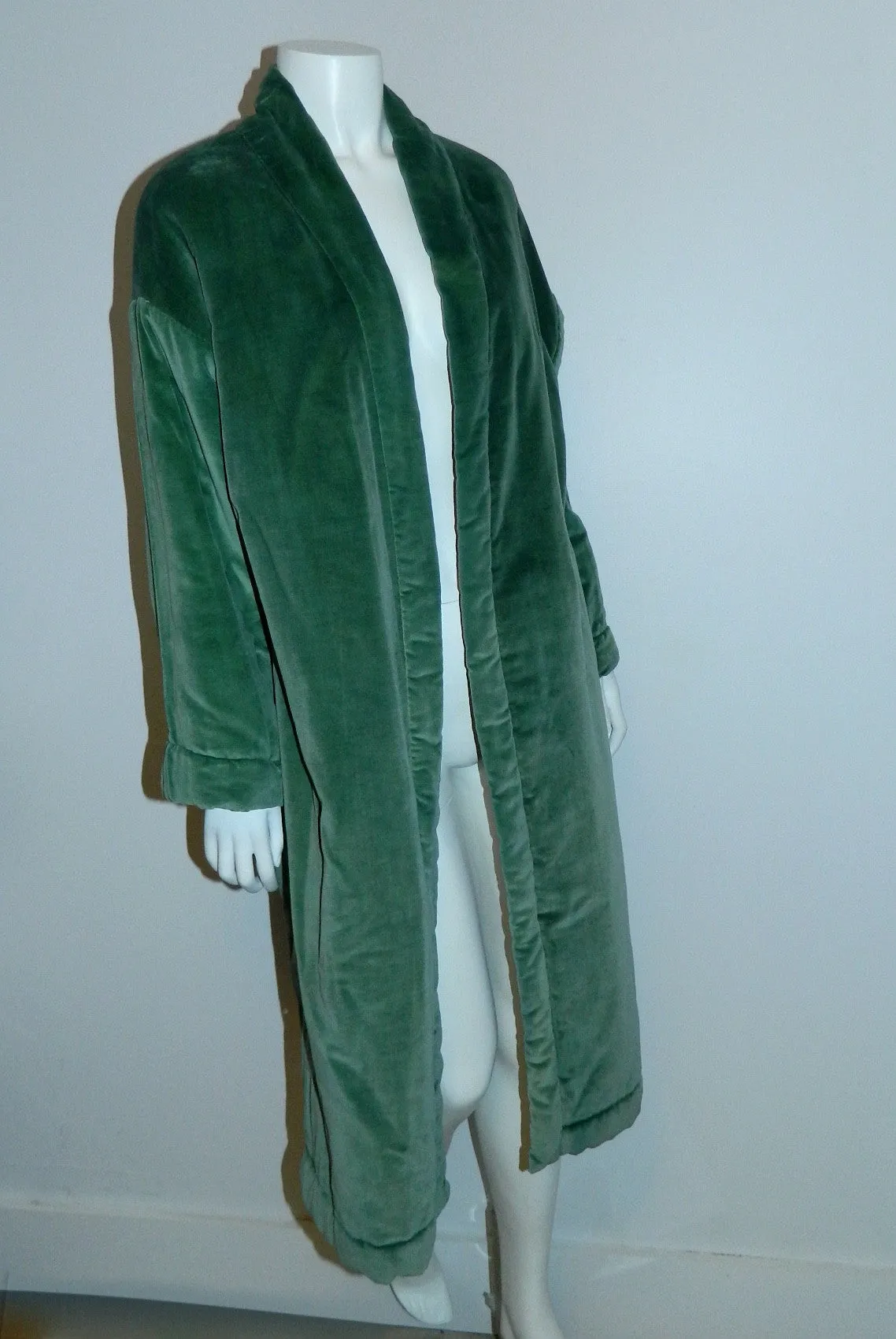 vintage 1970s velvet coat / reversible sleeping bag coat / kimono jacket artist OOAK