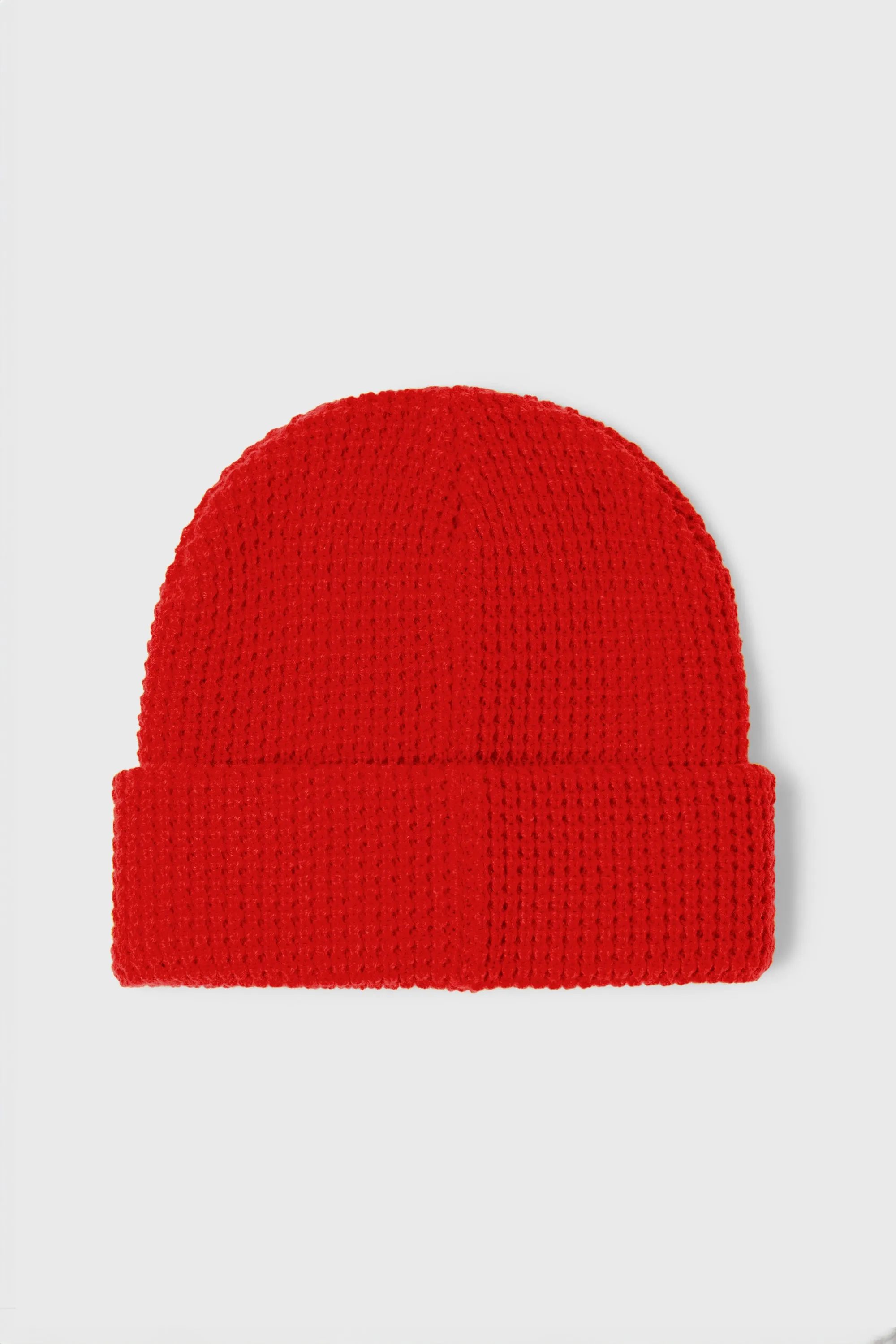 Waffle Beanie (Red)