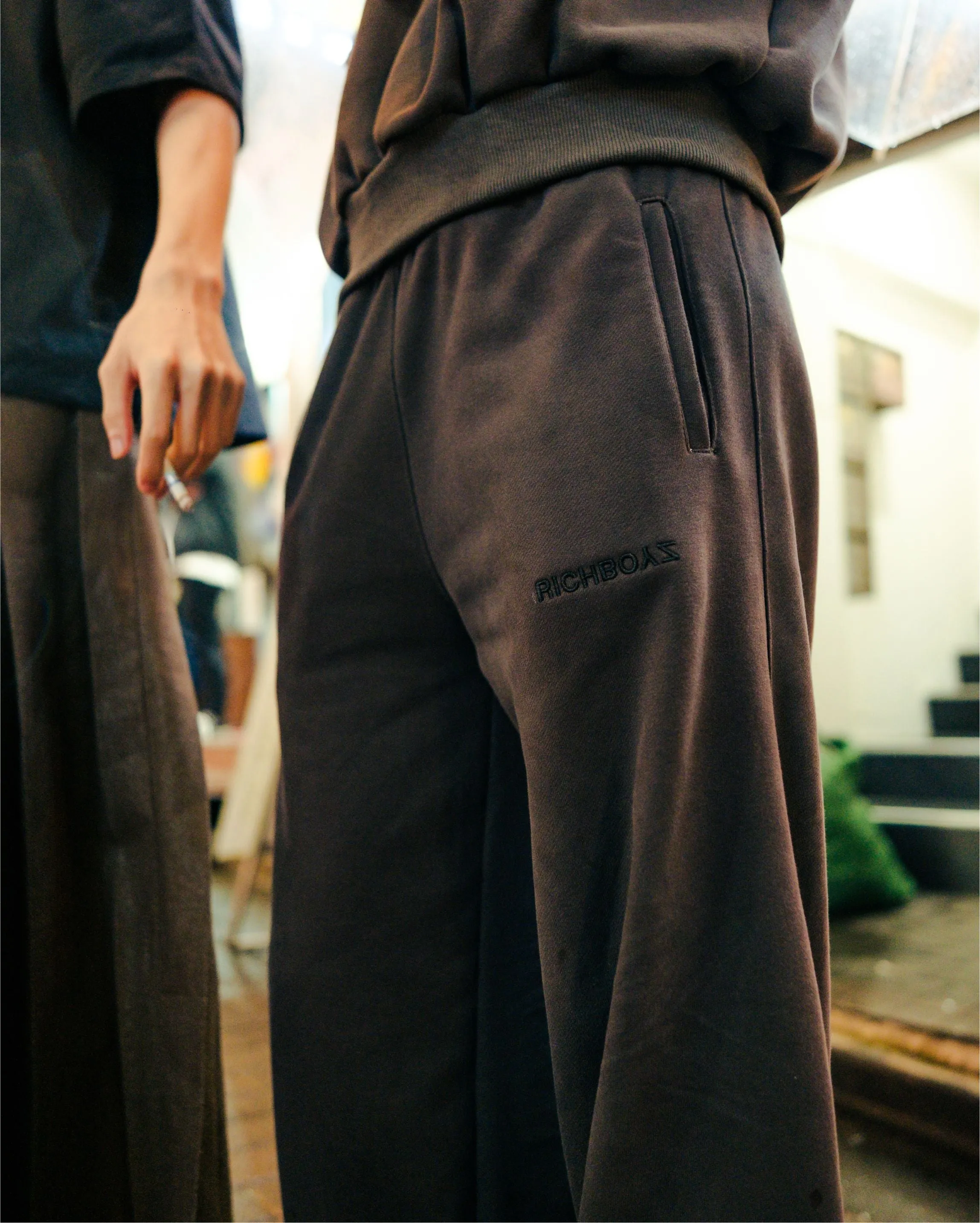 Wide Leg Sweatpants - Haiiro