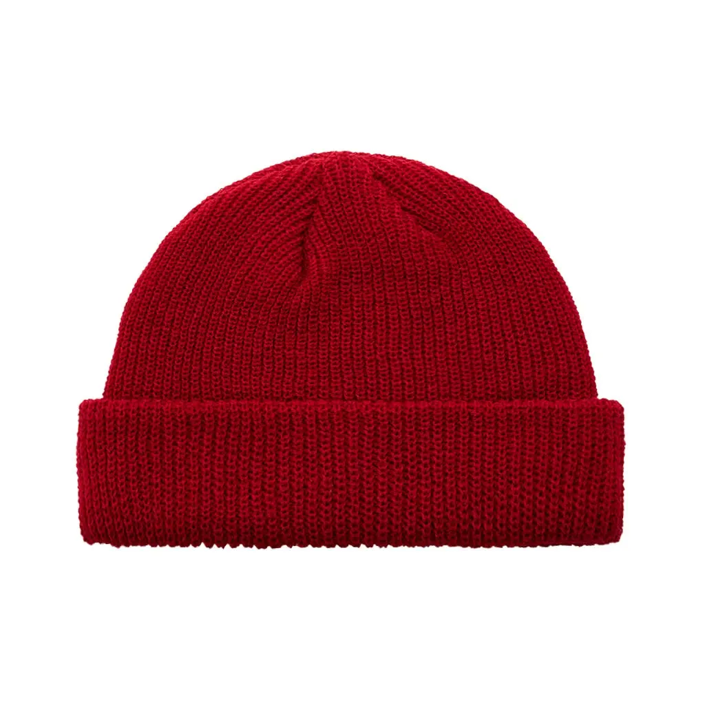 WINE RED FISHERMAN BEANIE