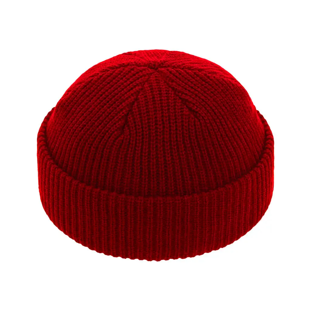 WINE RED FISHERMAN BEANIE